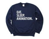 Animator Gift, Eat Sleep Animation Sweatshirt Mens Womens Gift - 2050