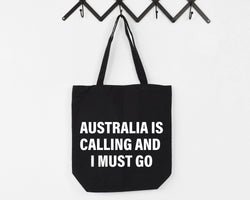 Australia Bag, Australia is Calling and I Must Go Tote Bag | Long Handle Bag - 4106