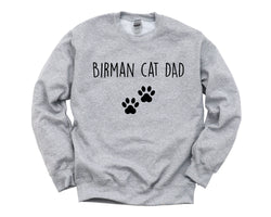 Birman Cat Sweater, Birman Cat Dad Sweatshirt Gift - 3287