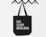 Bouldering Gift, Eat Sleep Boulder Tote Bag | Long Handle Bags - 2194