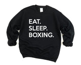 Boxing Sweater, Gift for Boxer, Eat Sleep Boxing Sweatshirt Men Womens Gift - 627