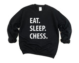 Chess Sweater, Chess Lover Gift, Eat Sleep Chess Sweatshirt Mens & Womens Gift - 1036