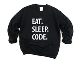 Coder gift, Coding Sweater, Eat Sleep Code sweatshirt - 1328