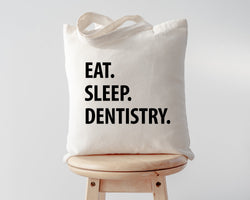 Dentist Student Bag, Eat Sleep Dentistry Tote Bag | Long Handle Bag - 1266