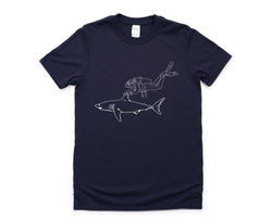 Diver T-Shirt, Scuba diver Gift, Scuba Diving Shirt Mens Womens Gifts - 4801