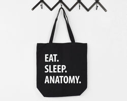 Eat Sleep Anatomy Tote Bag | Long Handle Bags - 1252