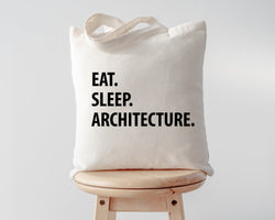 Eat Sleep Architecture Tote Bag | Long Handle Bags - 1048