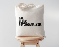 Eat Sleep Psychoanalysis Tote Bag | Long Handle Bags - 3491