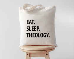 Eat Sleep Theology Tote Bag | Long Handle Bags - 1264