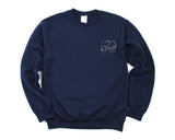 Elephant Sweater Elephant Lover Gift Elephant Mens Womens Sweatshirt Pocket Print - 4275