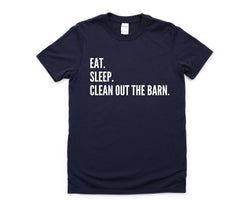 Farmer Shirt, Horse Owner Gift, Clean out Barn Shirt Mens Womens Gift - 4306