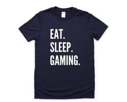 Gamer T-Shirt, Eat Sleep Gaming Shirt Mens Womens Gift - 4302