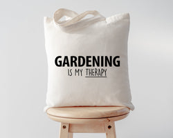 Gardener Bag, Gardening is My Therapy Tote Bag | Long Handle Bag - 1720