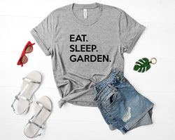 Gardening T-shirt, Gardener, Gifts For Gardeners, Eat Sleep Garden shirt Mens Womens - 674