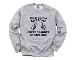 Great Grandpa Gift, Great Grandpa Sweater, Awesome Great Grandpa Sweatshirt - 2878