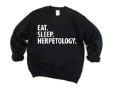 Herpetology Sweater, Eat Sleep Herpetology Sweatshirt Mens Womens Gift - 2964