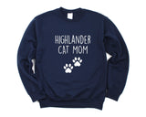 Highlander Cat Sweater, Highlander Mom Sweatshirt Womens Gift - 2812