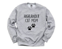 Highlander Cat Sweater, Highlander Mom Sweatshirt Womens Gift - 2812