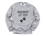 Highlander Cat Sweater, Highlander Mom Sweatshirt Womens Gift - 2812