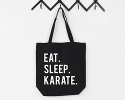 Karate Gift, Eat Sleep Karate Tote Bag | Long Handle Bags - 602