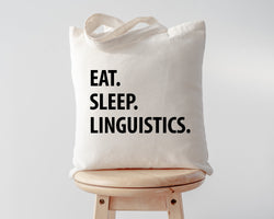 Linguistics Bag, Eat Sleep Linguistics Tote Bag | Long Handle Bags - 1316