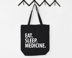 Medicine Bag, Eat Sleep Medicine Tote Bag | Long Handle Bags - 1444