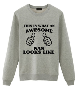 Nan Gift, Awesome Nan, Gift for Nan, Nan Sweatshirt - 1658