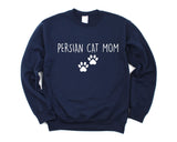 Persian Cat Sweater, Persian Cat Mom Sweatshirt Womens Gift - 2384