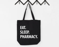 Pharmacist Gift, Eat Sleep Pharmacy Tote Bag | Long Handle Bag - 1056