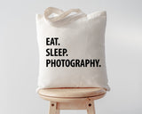 Photographer Bag, Eat Sleep Photography Tote Bag Long Handle Bags - 1217