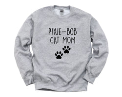 Pixie Bob Cat Sweater, Pixie Bob Cat Mom Sweatshirt Womens Gift - 2820