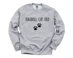 Ragdoll Cat Sweater, Ragdoll Cat Dad Sweatshirt Gift - 3284