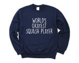 Squash Player Gift, World's Okayest Squash Player Sweatshirt for Men & Women - 1567