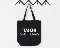 Tai Chi Tote Bag, Tai Chi gift, Tai Chi is My Therapy Tote Bag | Long Handle Bag - 849