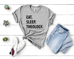 Theology T-Shirt, Eat Sleep Theology shirt Mens Womens Gifts - 1264