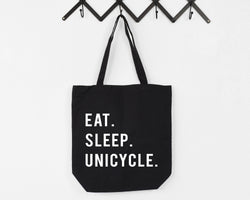 Unicycle Bag, Eat Sleep Unicycle Tote Bag | Long Handle Bags - 769