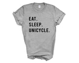 Unicycle Shirt, Eat Sleep Unicycle T-shirt Mens Womens Gifts - 769