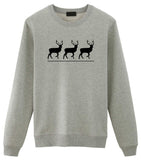 Deer Sweater Deer Lovers Gift Reindeer Christmas sweater Mens Womens Sweatshirt