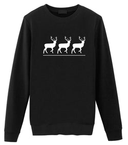 Deer Sweater Deer Lovers Gift Reindeer Christmas sweater Mens Womens Sweatshirt