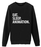 Animator Gift, Eat Sleep Animation Sweatshirt Mens Womens Gift