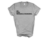 Mechanical Engineer T-Shirt, Eat Sleep Mechanical Engineering Shirt Mens Womens Gift
