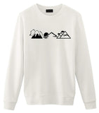 Mountains Sweater Nature Hiker Camping Sweatshirt Mens Womens