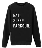 Parkour Sweater, Parkour Gift, Eat Sleep Parkour Sweatshirt Mens & Womens Gift