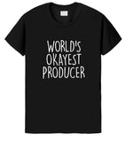 Producer Shirt, World's Okayest Producer T-Shirt Men & Women Gifts