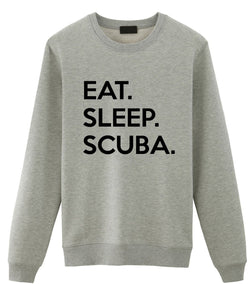 Scuba Sweater, Scuba diver gift, Eat Sleep Scuba Sweatshirt Gift for Men & Women