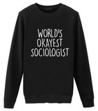 Sociologist Sweater, World's Okayest Sociologist Sweatshirt Gift for Men Women